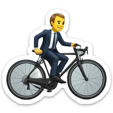 MACRON à vélo sticker