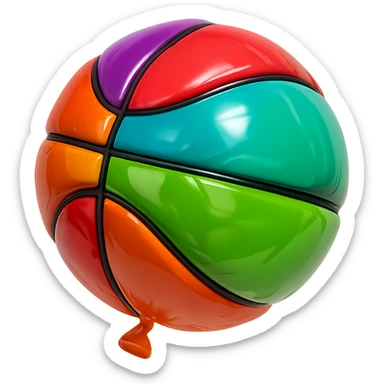 basket ball sticker