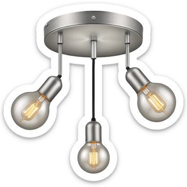 ceiling lamp 3 bulbd sticker