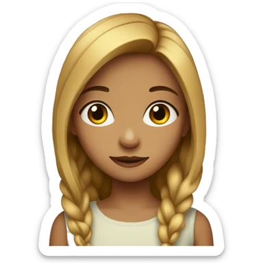 younger girl sticker