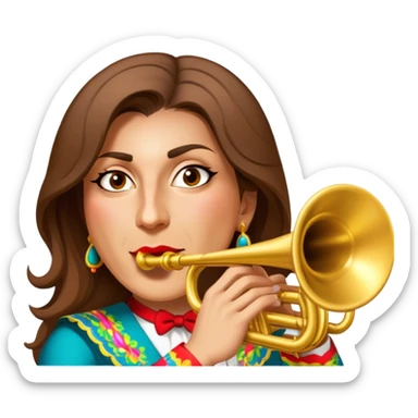 Mariachi Trumpet Player sticker