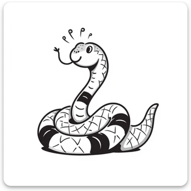 Snake sticker