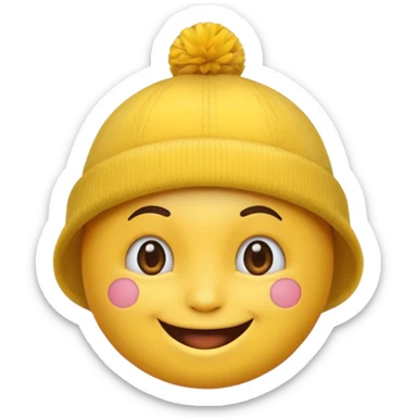 Emoji ios 18 de cara de cumpleaños sticker