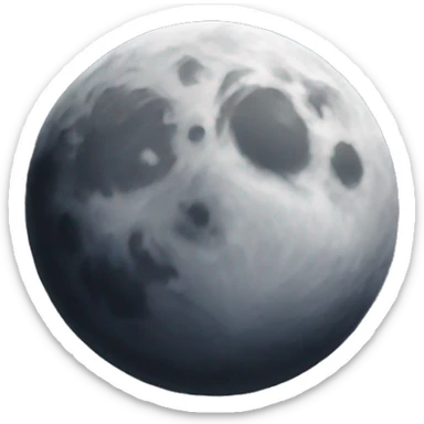 Moon sticker