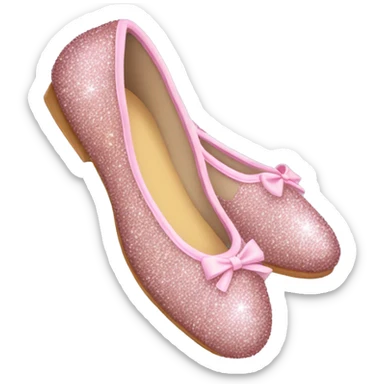 Sparkly ballerina shoes  sticker