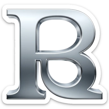 sorayama letter B sticker