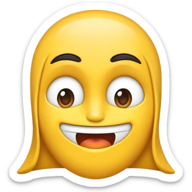 Жёлтый морской Конёк сбоку. sticker