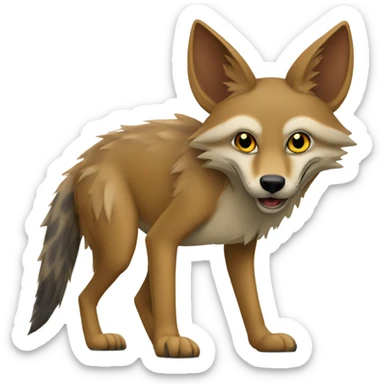 A Jackal with the name “Jakals” around it sticker