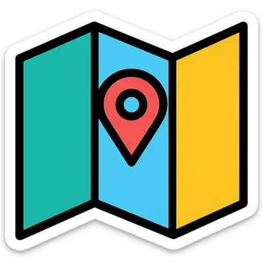 A map sticker
