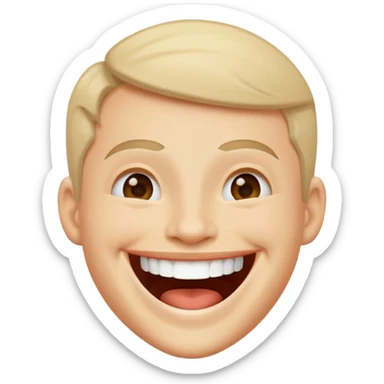 laughing at joke sticker