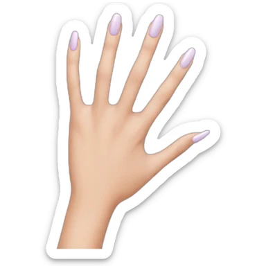 hand manicure sticker