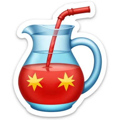 Jarra de agua sabor jamaica sticker