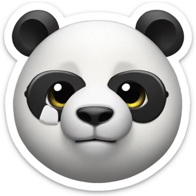 Cool panda sticker