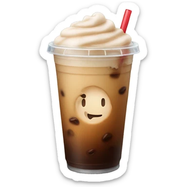 Iced coffee sticker