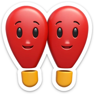 3D render of the double exclamation emoji (‼️), glossy and vibrant, realistic lighting, soft gradient background, high-quality and expressive.

 sticker