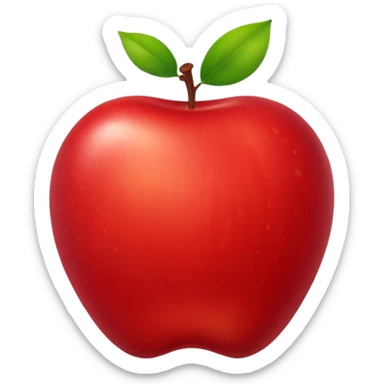 matching letter A and picture of apple sticker