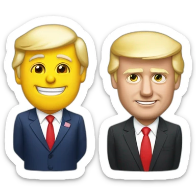 Macron qui dore avec donald trump sticker