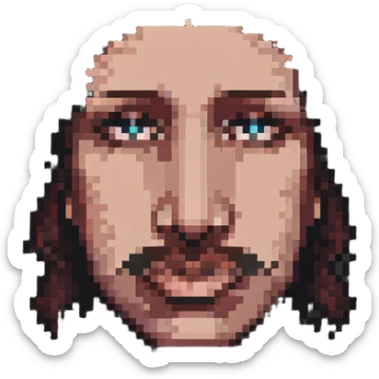 Simple nose pixel art sticker