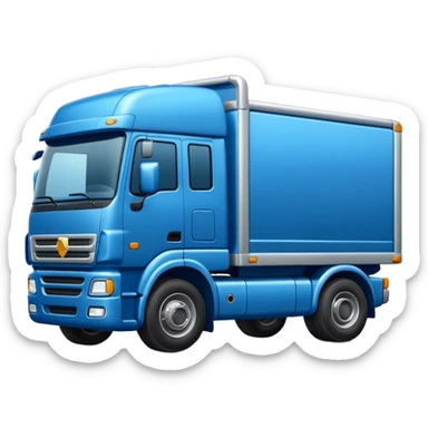 camion bleu sticker