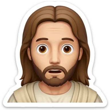 Jesus acting surprised  sticker