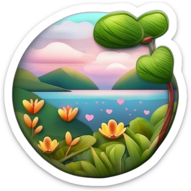 lindo lago do amor sticker