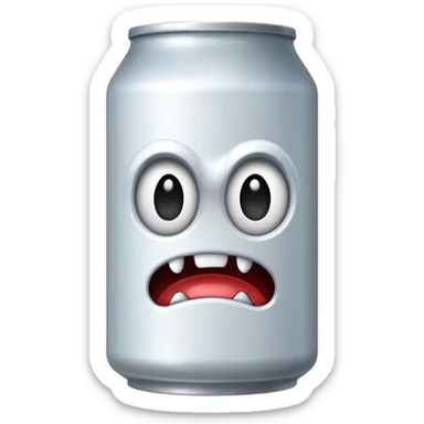 white monster can, energy drink sticker