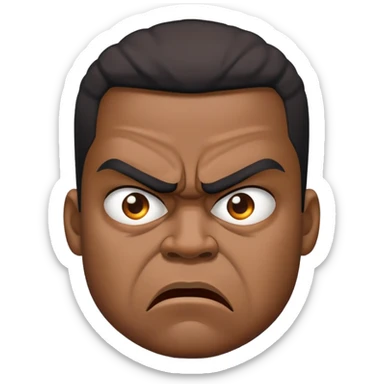 une personne noir enerve sticker