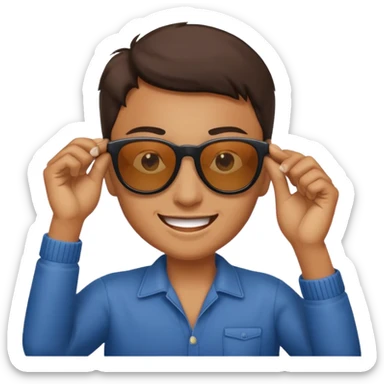 😎 make emoji like this but pull the gogolles sticker