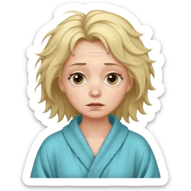 Tired overwhelmed mama sticker