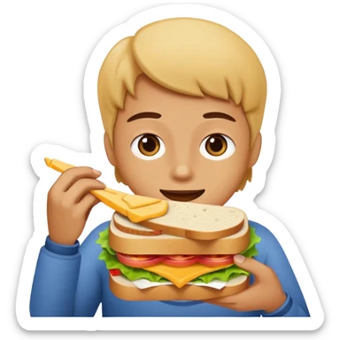 Sandwich eat sandwich sticker