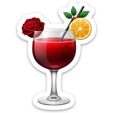 🍸+🍹+🖤+🌹 sticker