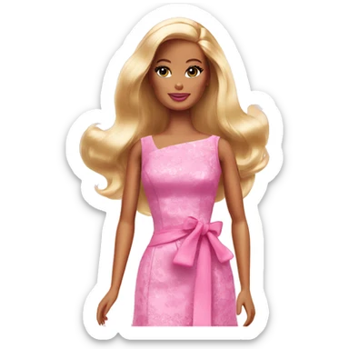 Barbie Doll in dress  sticker