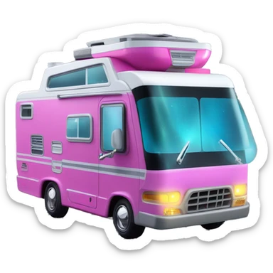 Barbie dream rv camper Fr-s Haunted Darth Vader’s ice cube race car with bright white headlights and light saber bumpers  sticker