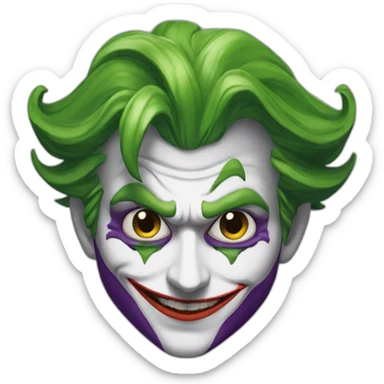 Joker con la faccia di fagioli sticker
