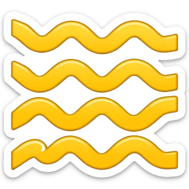 A chart emoji but instead of it going up or down it zigzags in the middle with a yellow color sticker