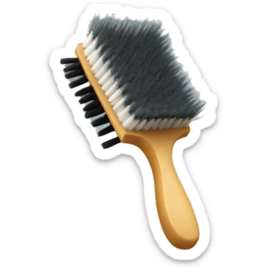 a shoe brush sticker