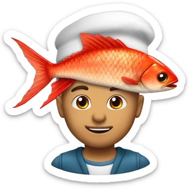 Pesce rosso innamorato sticker