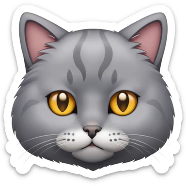 Cat that is very sad sticker