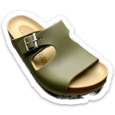 Birkenstock clogs khaki washed color￼ sticker