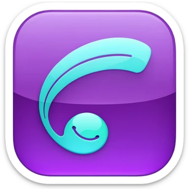 Purple and Cian Symbol Spotify app sticker