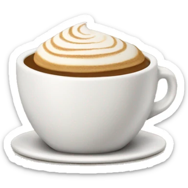 capuccino coffee cup sticker