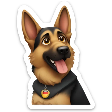 German shepherd sticker