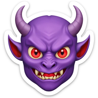 diablo morado sticker