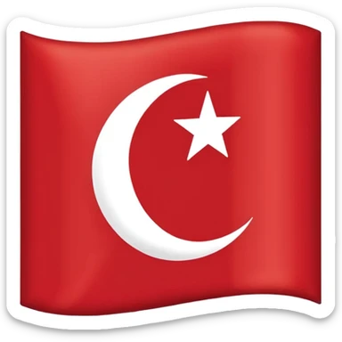 Flag of the ottoman empire sticker