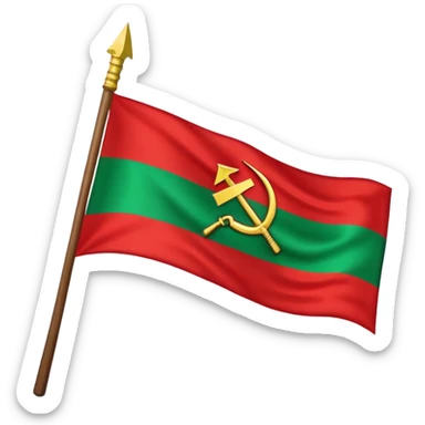 Flag of the Belarusian Soviet Socialist Republic sticker