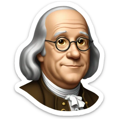 benjamin franklin  sticker