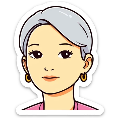 50-year-old woman sticker