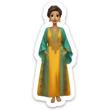 caftan marocain sticker