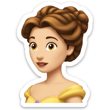 princess belle sticker