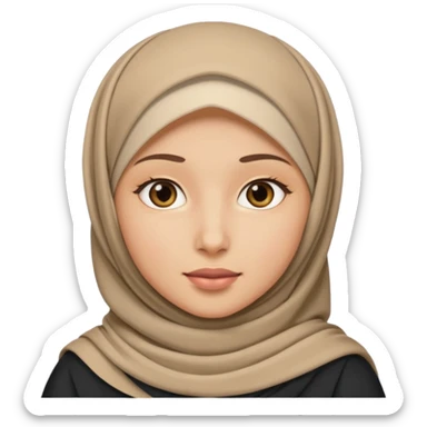 🙂 with hijab sticker